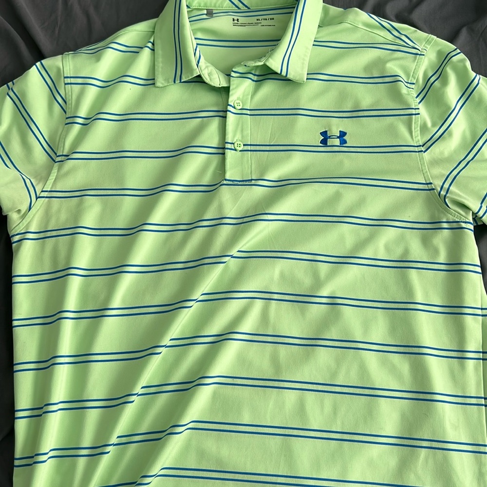 Under Armour striped golf shirt